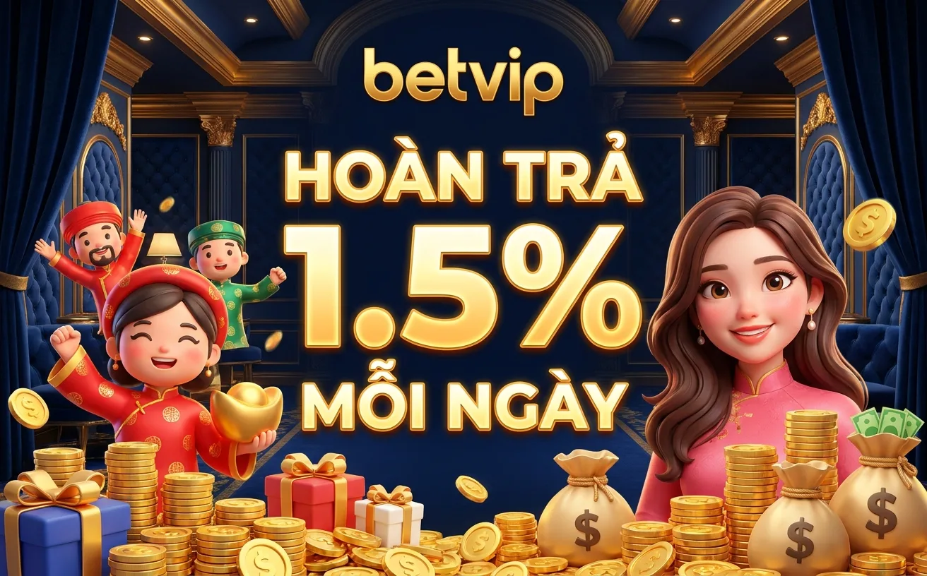 Hoàn Trả Cược Mỗi Ngày 1.5% betvip